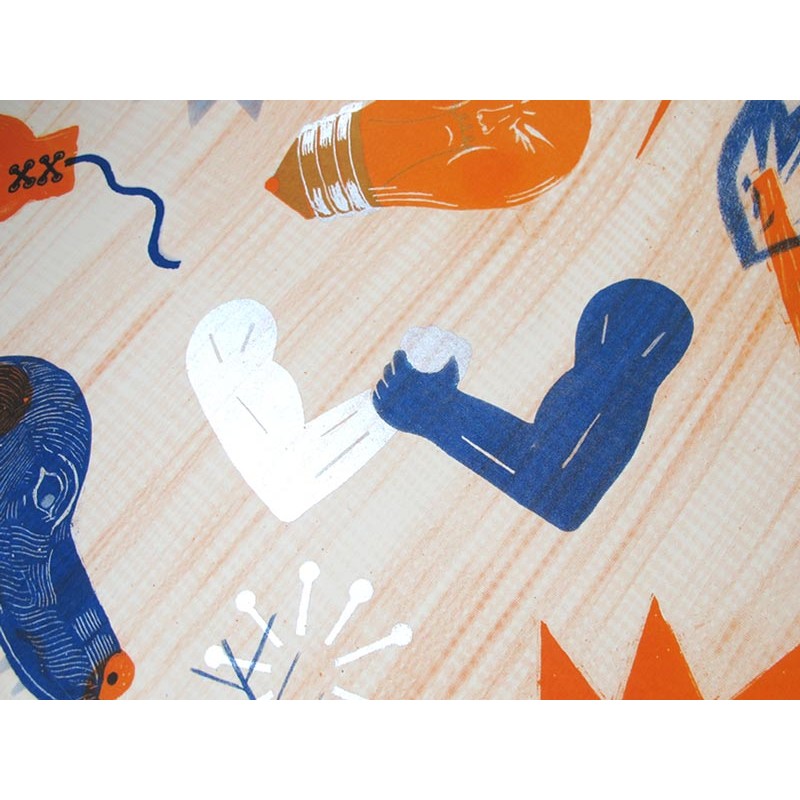 Bastonnade (sérigraphie) – Image 5